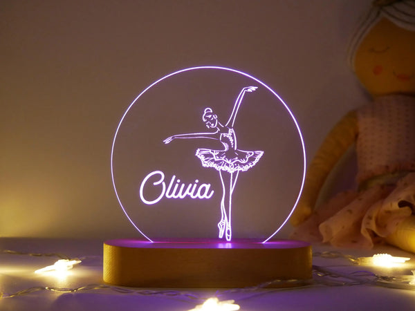 Personalized Ballerina Night Light