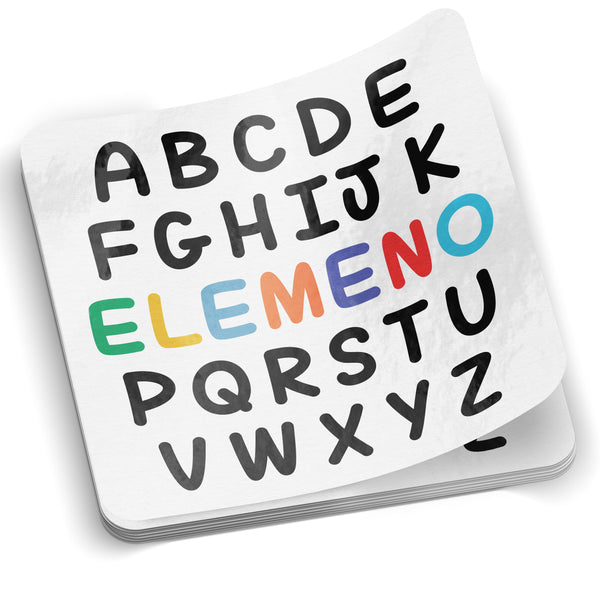 ELEMENO Alphabet Sticker