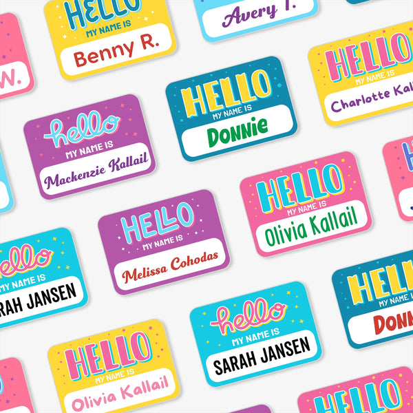 Hello My Name is - Modern Name Labels